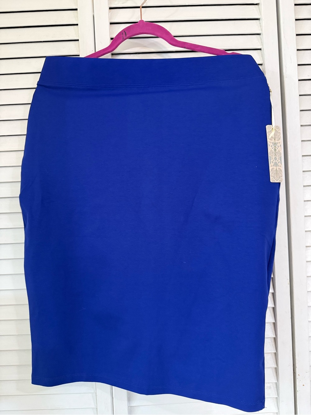 Iris 2x pencil skirt in Indigo waist 17 length 25